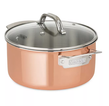 Viking 13-Piece Tri-Ply Copper Cookware Set