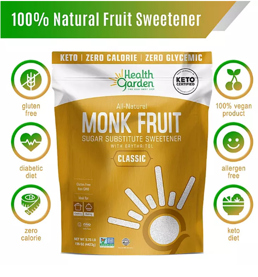 Health Garden Monk Fruit Sweetener (1 lb.)(4 PK)