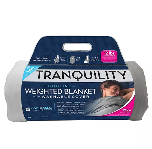 Tranquility Cool-to-the-Touch Weighted Blanket, 12 lbs.