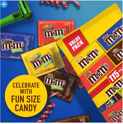 M&M'S Chocolate Candy Assorted Fun Size Bulk Variety Pack (115 ct., 4 lbs)