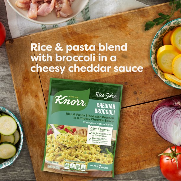 Knorr Rice Sides Cheddar Broccoli Rice No Artificial Flavors, No Preservatives, No Added MSG 5.7 oz