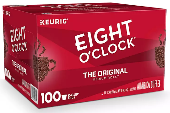 Eight O'Clock The Original Coffee K-Cup Pods (100 ct.)