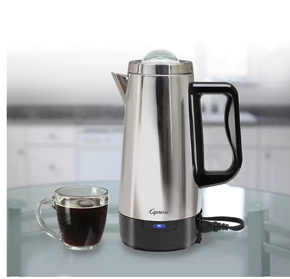 Capresso 12-Cup Stainless Steel Drip Free Percolator