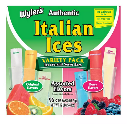 Wyler's Authentic Italian Ices (2 oz., 96 pk.)