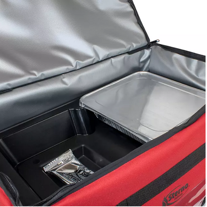 Sterno Red Delivery Leak-Proof Insulated Food Carrier Bag