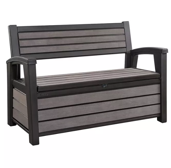 Keter Hudson Plastic Storage Bench Deck Box