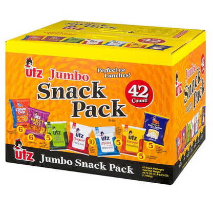 Utz Jumbo Snack Pack (1 oz., 42 ct.)