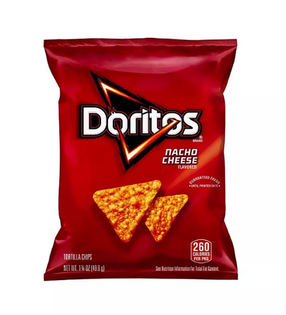 Doritos Nacho Cheese Tortilla Chips (1.75 oz., 64 ct.)