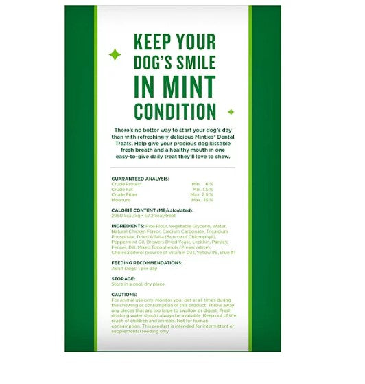 Minties Dental Dog Bone Treats, Maximum Mint (32 oz.)