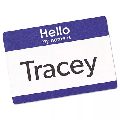 Avery Printable Adhesive Name Badges, 3.38 x 2.33, Blue "Hello", 100/Pack(3 PK)