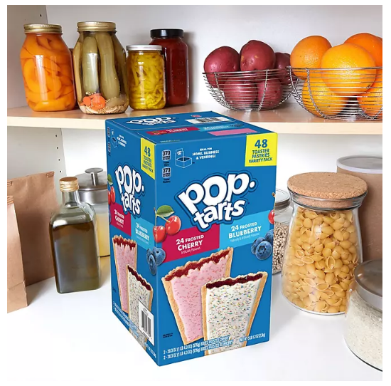 Pop-Tarts Variety Pack, Blueberry and Cherry (48 ct.)