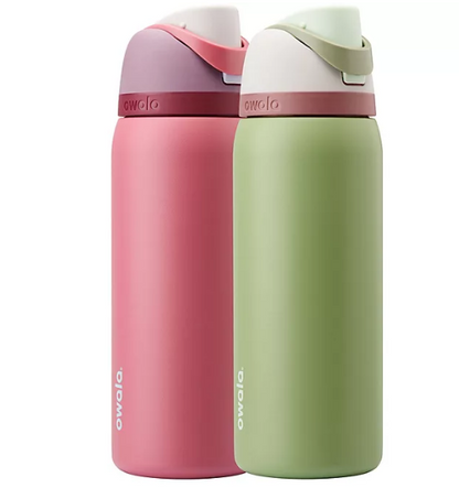 Owala FreeSip 32-oz. Stainless Steel Water Bottle + 2 Bonus Straws Combo Pack (Assorted Colors)