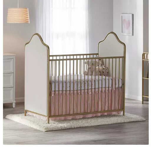 Little Seeds Piper Upholstered Metal Crib (Choose Your Color)