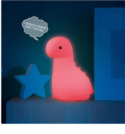 Globe Electric Dinosaur Duo Multicolor Changing LED Silicone Night Light