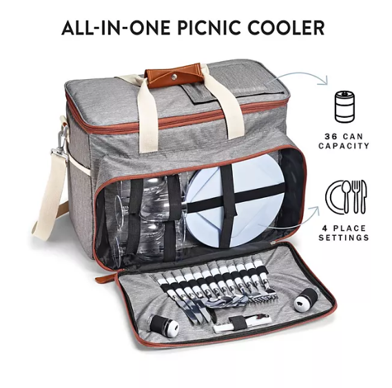 Fit & Fresh The Foundry Deluxe 25-Piece Picnic Cooler Set (Assorted Colors)