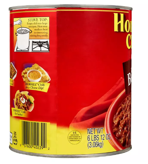 Hormel Chili With Beans (108 oz. )