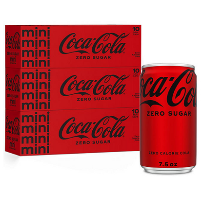 Coca-Cola Zero Sugar Mini Cans (7.5 fl. oz., 30 pk.)