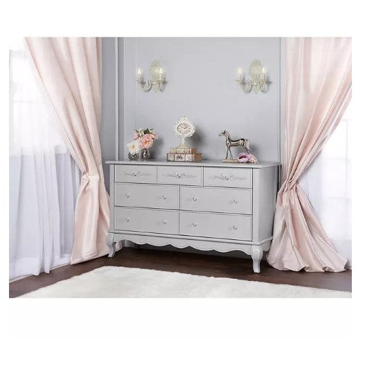 Evolur Aurora 7-Drawer Double Dresser (Choose Your Color)