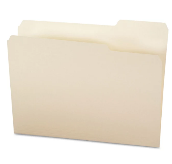 Office Impressions 1/3 Tab File Folders, Manila (Letter, 100 ct.)