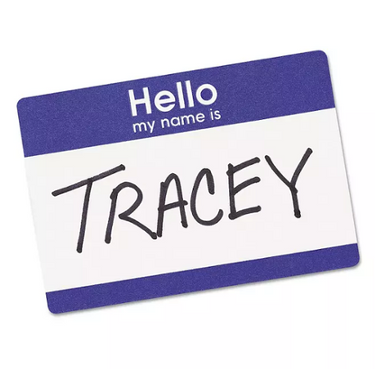 Avery Printable Adhesive Name Badges, 3.38 x 2.33, Blue "Hello", 100/Pack(3 PK)