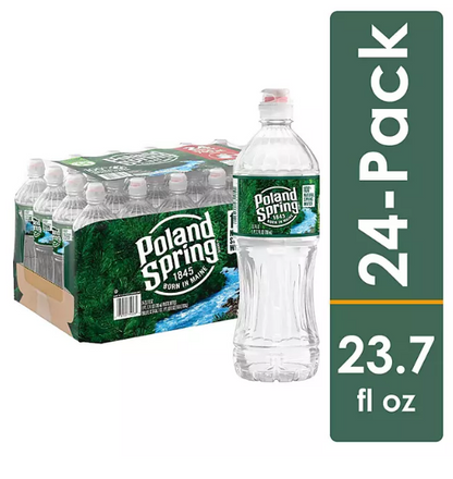 Poland Spring 100% Natural Spring Water (23.7 fl. oz., 24 pk.)