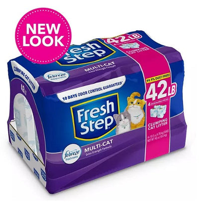 Fresh Step Extra Strength Multi-Cat Scented Clumping Litter with Febreze (42 lbs.)