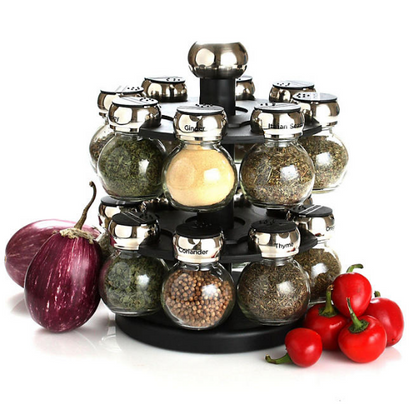 Olde Thompson Spice Rack with Spices