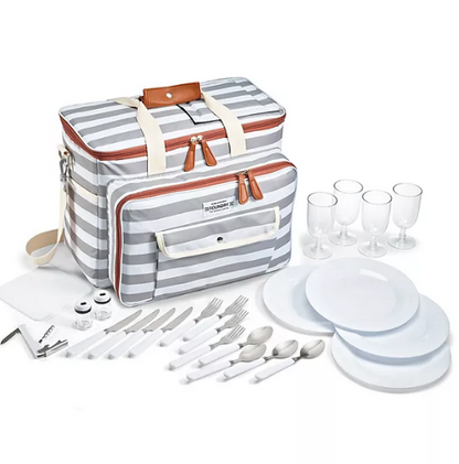 Fit & Fresh The Foundry Deluxe 25-Piece Picnic Cooler Set (Assorted Colors)