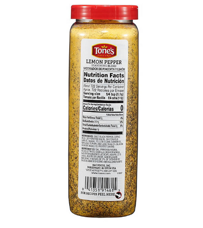 Tone's Lemon Pepper Seasoning (28 oz.)(2 PK)