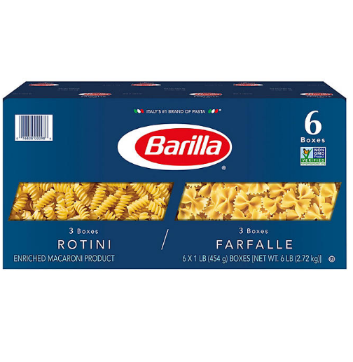 Barilla Pasta Rotini & Farfalle Variety Pack (16 oz., 6 pk.)