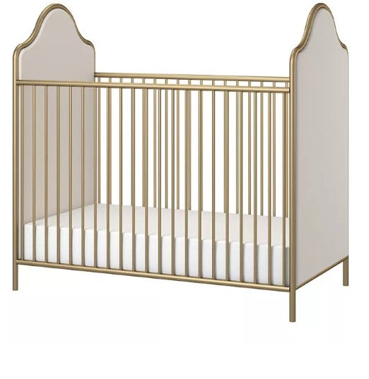 Little Seeds Piper Upholstered Metal Crib (Choose Your Color)