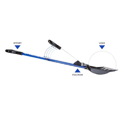 Snow Joe Shovelution SJ-SHLV02 18-IN Strain-Reducing Indestructible Shatter Resistant Polycarbonate Snow Shovel w/ Spring Assisted Handle