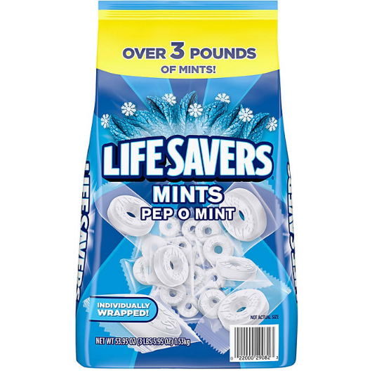 Life Savers Pep-O-Mint Breath Mint Bulk Hard Candy (53.95 oz.)