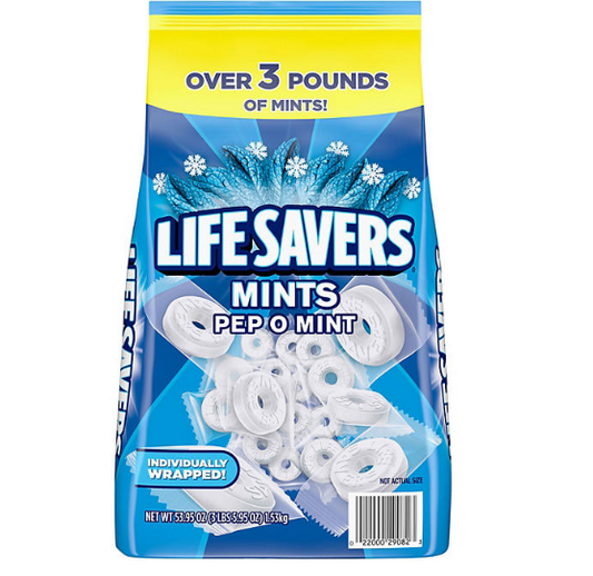 Life Savers Pep-O-Mint Breath Mint Bulk Hard Candy (53.95 oz.)