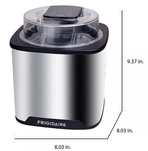 Frigidaire Stainless Steel Ice Cream, Frozen Yogurt and Sorbet Maker