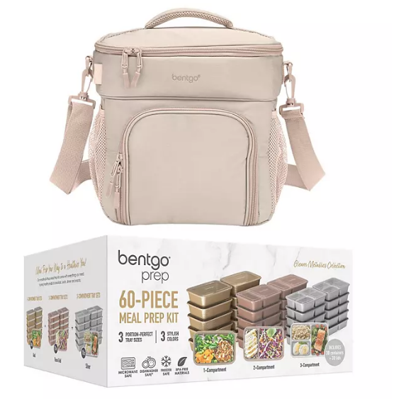 Bentgo Prep Deluxe Bag and Bentgo 60-Piece Meal Prep Container Set