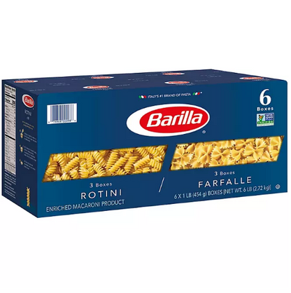 Barilla Pasta Rotini & Farfalle Variety Pack (16 oz., 6 pk.)