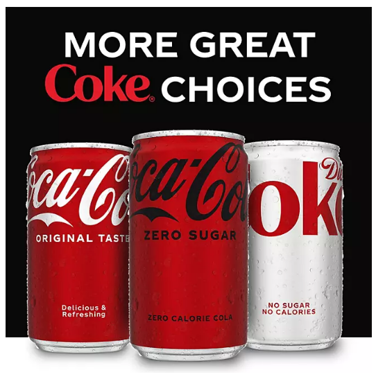 Coca-Cola Zero Sugar Mini Cans (7.5 fl. oz., 30 pk.)