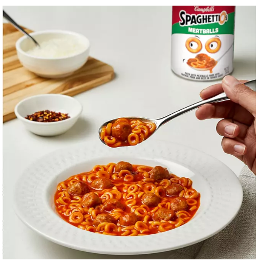 Campbell's SpaghettiOs Canned Pasta with Meatballs (15.6 oz., 12 pk.)