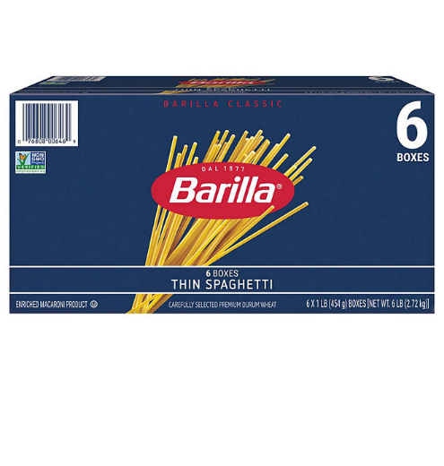 Barilla Pasta Thin Spaghetti (16 oz., 6 pk.)