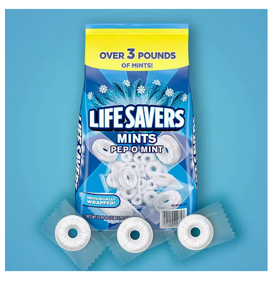 Life Savers Pep-O-Mint Breath Mint Bulk Hard Candy (53.95 oz.)