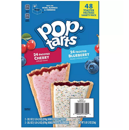 Pop-Tarts Variety Pack, Blueberry and Cherry (48 ct.)