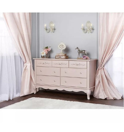 Evolur Aurora 7-Drawer Double Dresser (Choose Your Color)