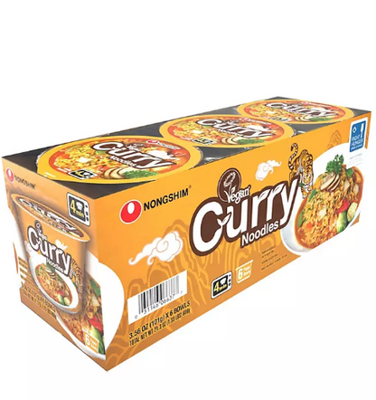 Nongshim Vegan Curry Ramen Big Noodle Bowl (6 pk.)