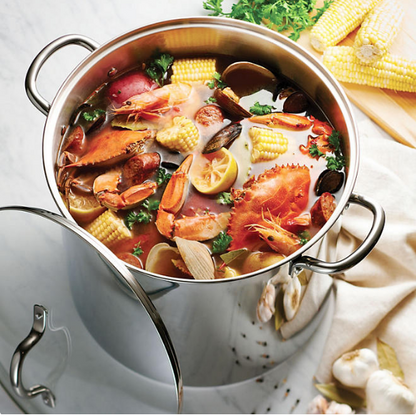 Tramontina 24-Quart Covered Stainless Steel Stock Pot