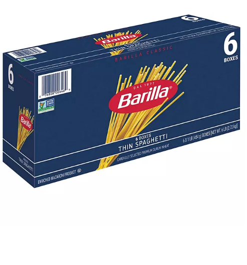 Barilla Pasta Thin Spaghetti (16 oz., 6 pk.)