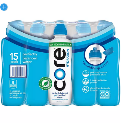 CORE Hydration Nutrient Enhanced Water (23.9 fl. oz., 15 pk.)