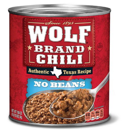 Wolf Brand "No Bean" Chili (106 oz.)