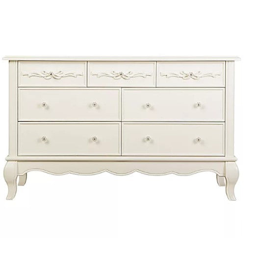 Evolur Aurora 7-Drawer Double Dresser (Choose Your Color)