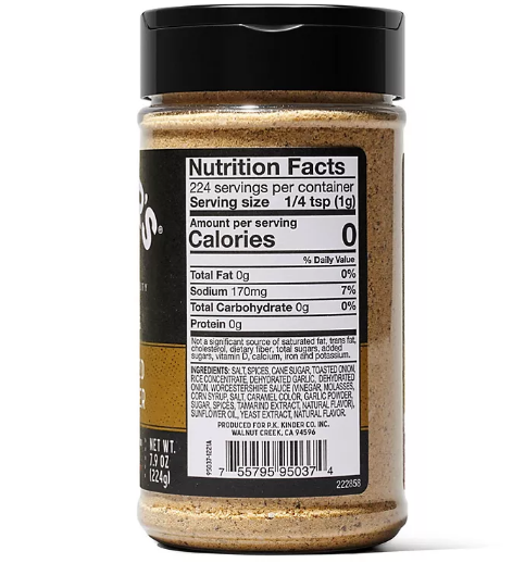 Kinder's Caramelized Onion Burger Rub and Seasoning (7.9 oz.)(2 PK)